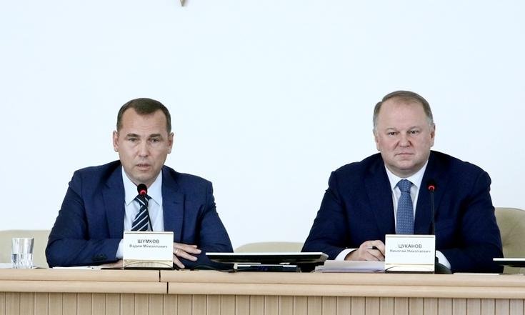 Николай Цуканов представил временно исполняющего обязанности губернатора Курганской области Вадима Шумкова