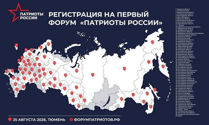 До конца регистрации на форум «Патриоты России» осталось пять дней