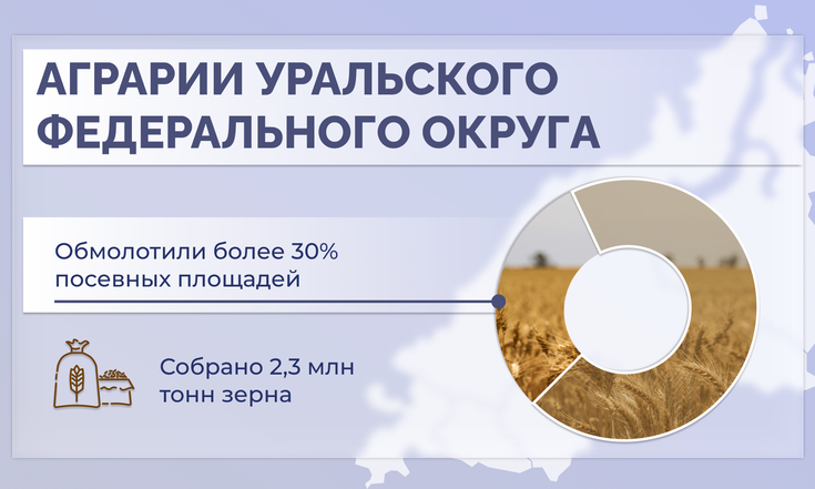 Уральские аграрии собрали урожай с трети посевных площадей