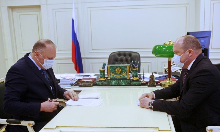 Николай Цуканов провел рабочую встречу с начальником Управления ФСБ России по Свердловской области Алексеем Зиновьевым