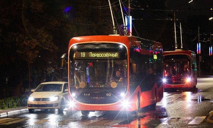 В Челябинске вышли на магистральный маршрут новые троллейбусы