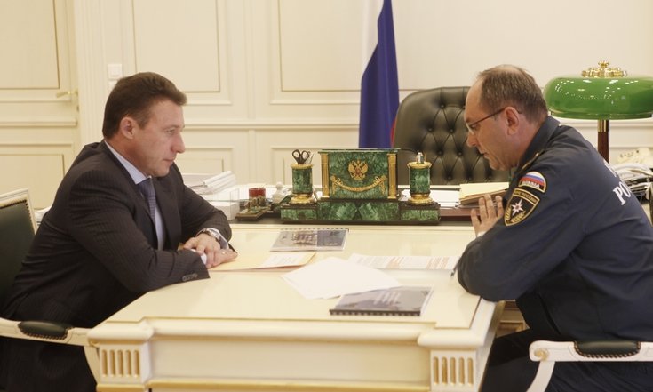 Рабочая встреча с начальником Уральского регионального центра МЧС России