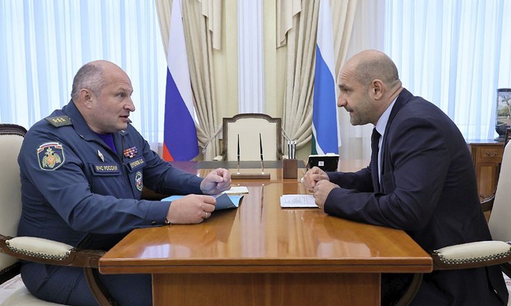Встреча с главой МЧС России Александром Куренковым