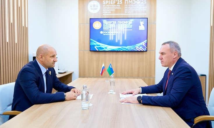 Рабочая встреча с губернатором Югры Русланом Кухаруком