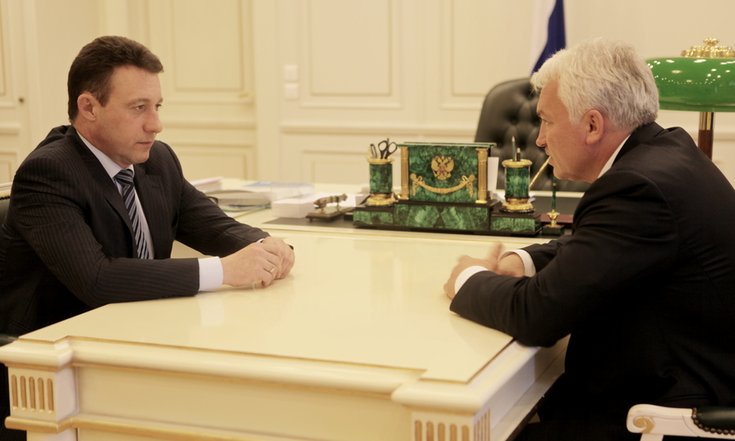 Рабочая встреча с президентом Всероссийской федерации самбо Сергеем Елисеевым