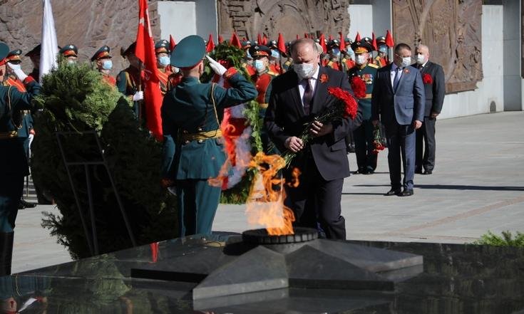 Николай Цуканов принял участие в торжественном ритуале «Память», посвященном 75-летию Победы в Великой Отечественной войне