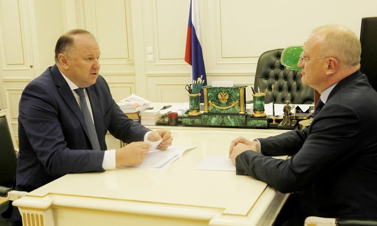 Николай Цуканов провел рабочую встречу с генеральным директором АО «Тюменьэнерго» Александром Мелиховым