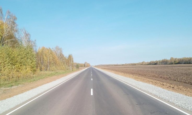 В Юргинском районе в рамках нацпроекта отремонтировали дорогу