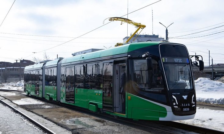 Трехсекционный трамвай, фото Пресс-служба УКВЗ