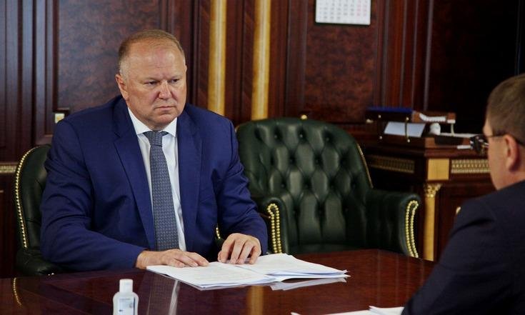 Николай Цуканов и Алексей Текслер провели двустороннюю встречу