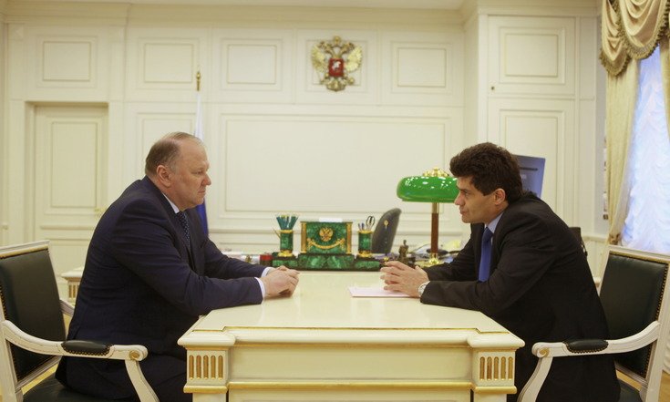 Николай Цуканов провел рабочую встречу с главой Екатеринбурга Александром Высокинским